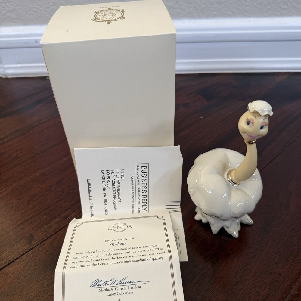 LENOX BABETTE -- Beauty and the Beast -- --‎ NEW in BOX with COA